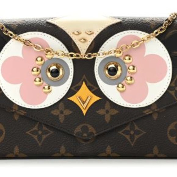 LOUIS VUITTON Monogram Lovely Birds Pochette Felicie Chain Wallet Purse - Picture 10 of 12